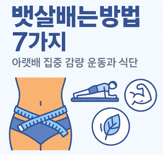 뱃살빼는방법 7가지 | 아랫배 집중 감량 운동과 식단 2 뱃살빼는방법 7가지