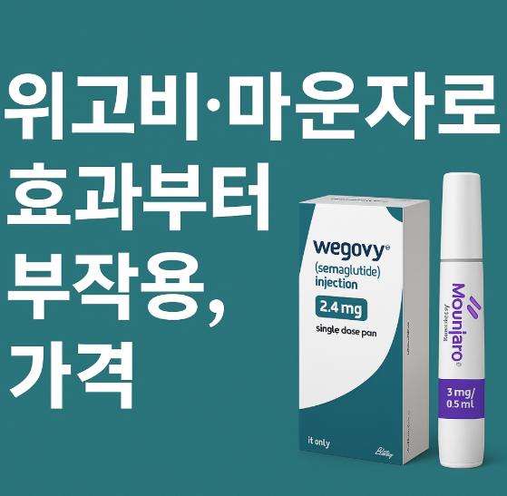 위고비마운자로 효과부터 부작용, 가격