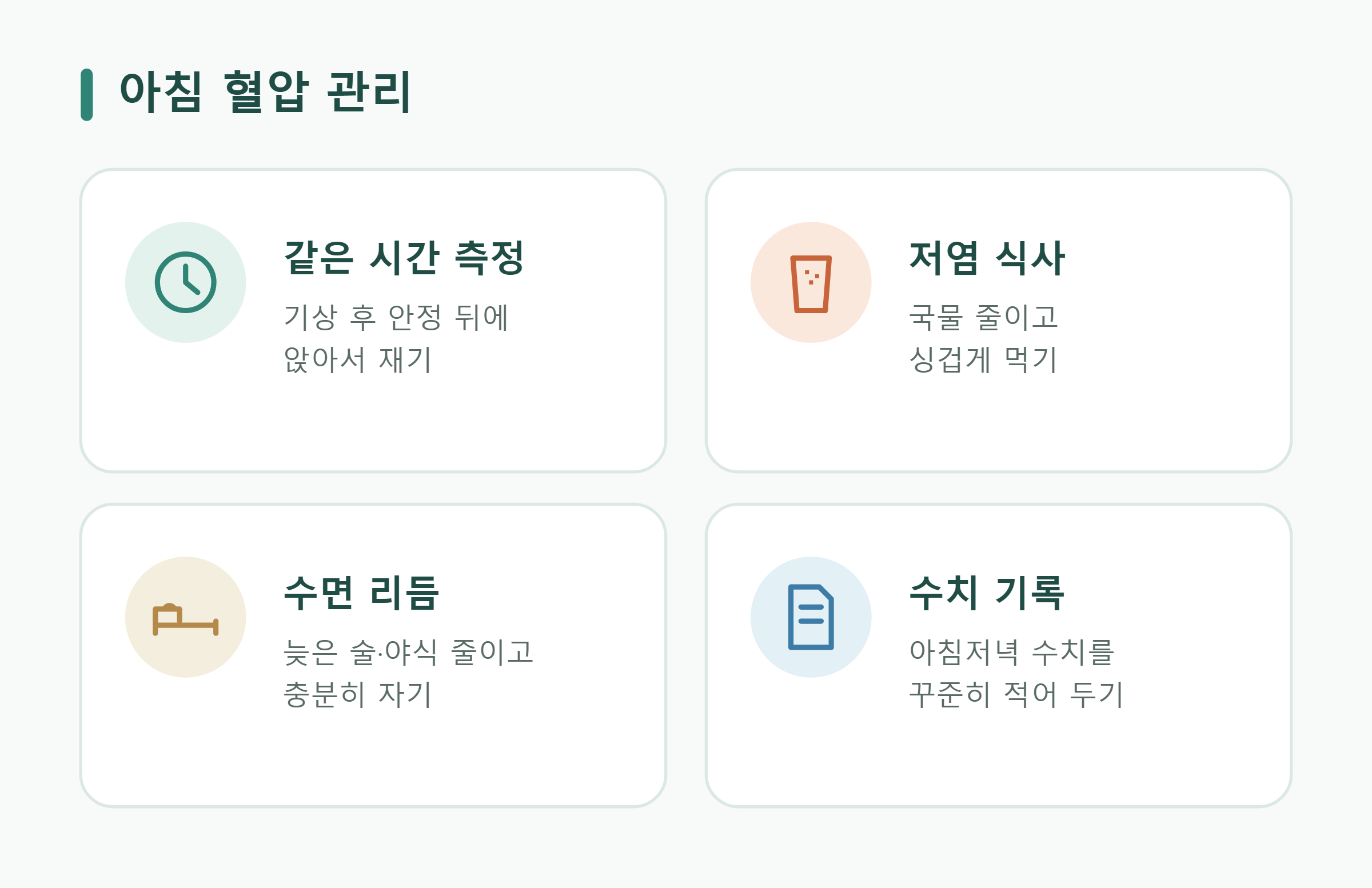 아침 혈압 관리